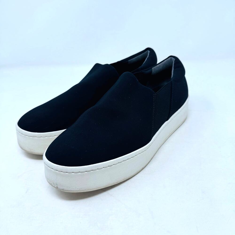 Vince Women’s‎ Black Slip-On Platform Sneakers Nylon Casual Shoes Size 8.5